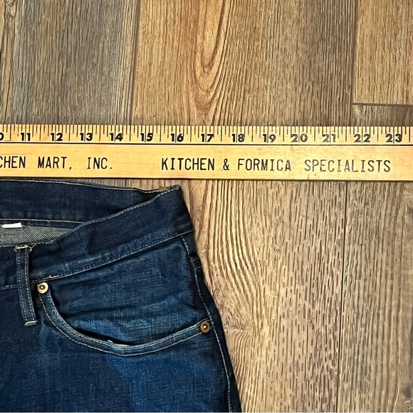 TAYLOR STITCH Selvedge Denim Blue Jeans Mens 32x33 Dark Wash SLIM Fit Button Fly - Picture 14 of 16